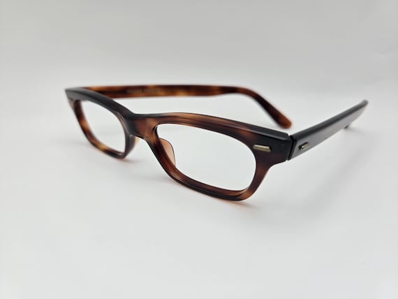 Vintage Petite Tortoise Rectangular Eyeglasses - image 2