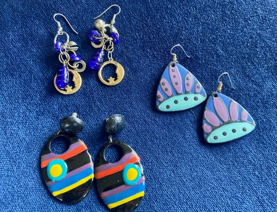 Bundle of three pairs of Earrings - image 1