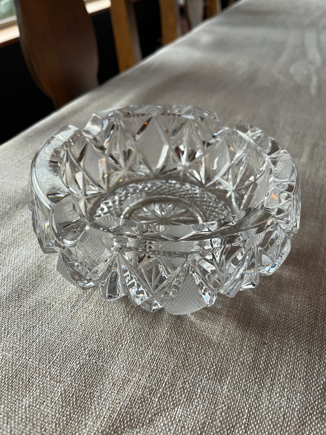 Leaded Crystal Ashtray Waterford Etsy