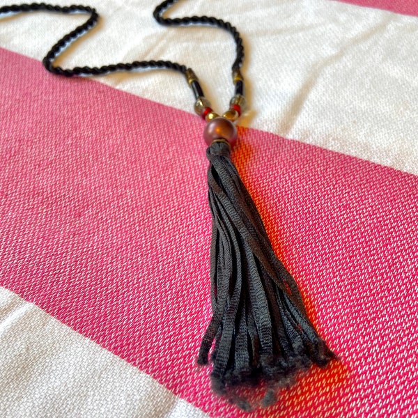 Sautoir Tassel Pendant Necklace Rope Chain