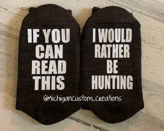 CUSTOM Socks - Personalized Socks for Men or Women, Funny Socks, Customized If You Can Read This Socks, Personalized Gift