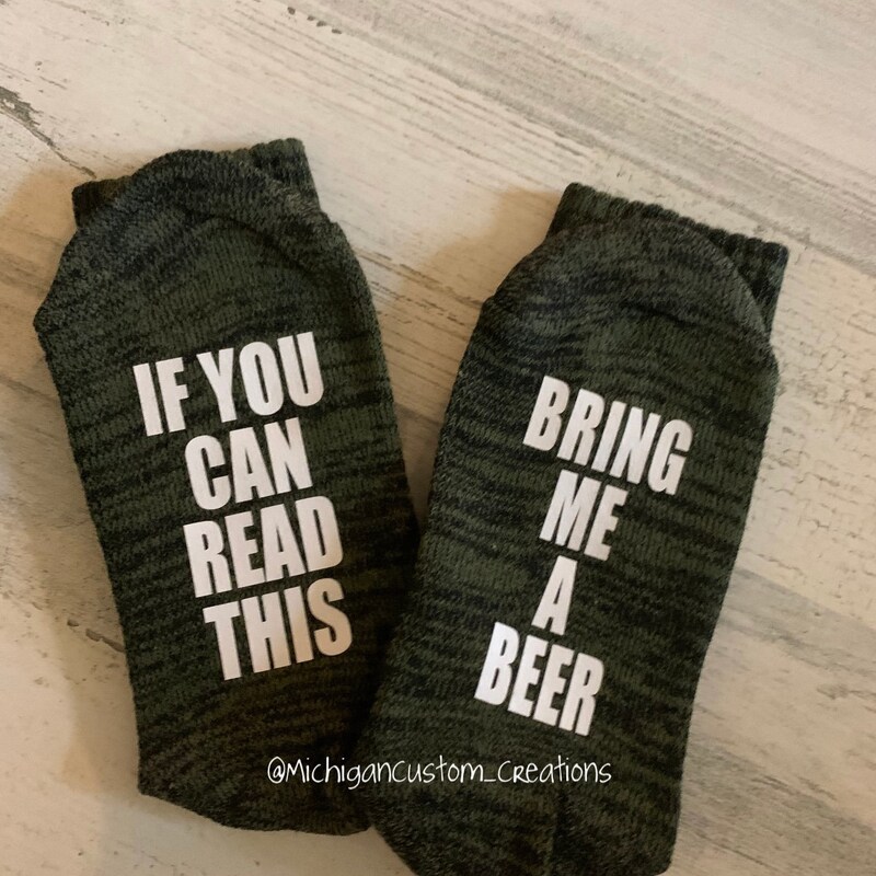 If You Can Read This Socks Etsy