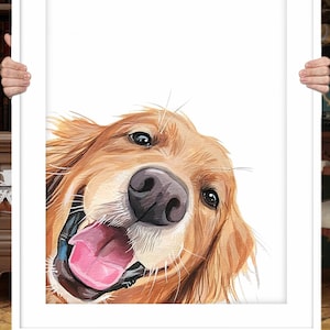 Portrait d'animal de compagnie, portrait d'animal de compagnie personnalisé, peinture de portrait d'animal de compagnie, portrait d'animal de compagnie personnalisé, portrait de chien de dessin animé, portrait d'animal de compagnie à partir d'une photo