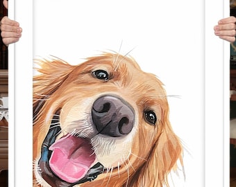 Custom Watercolor Pet Portrait: Hand-Painted Dog Art