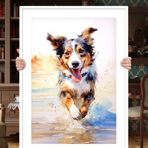 Custom Pet Portrait  Personalized Pet Painting  Dog Memorial Gift  PET PORTRAIT  Watercolor Pet