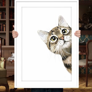 Retrato de gato en acuarela personalizado: Memorial para mascotas pintado a mano