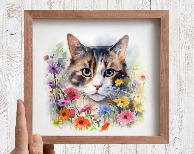 Custom cat, Pet portrait, Pet portrait custom, cat custom, Custom art, Cat loss gift