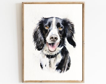 Custom pet painting, DOG PORTRAIT, custom pet gift, Personalized pet drawing,