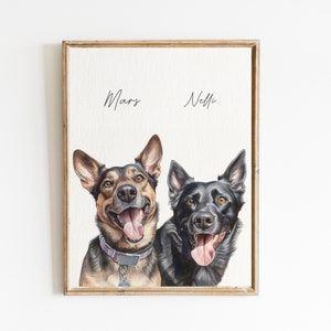 Custom Pet Portrait Watercolor Hand Painted From Your Own Photo Pet Portrait Painting Custom Dog or Cat Portrait