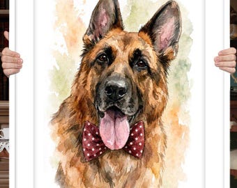 Custom Watercolor Pet Portrait: Hand-Painted Art