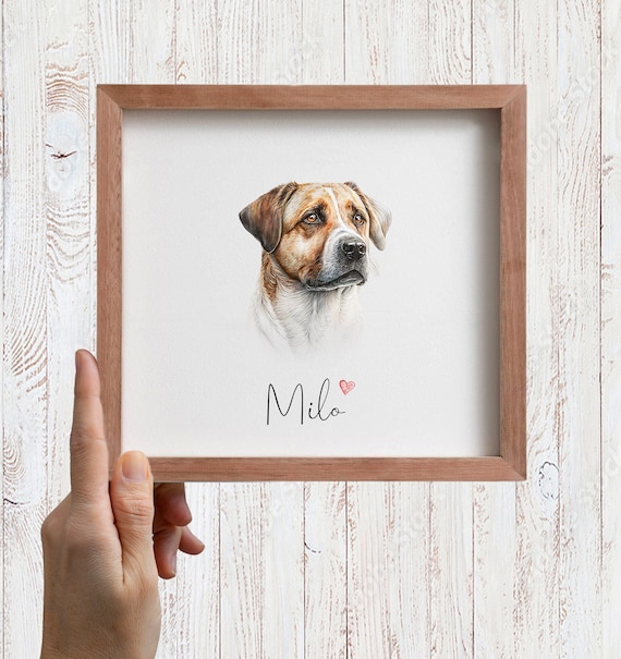 Etsy custom dog portrait sales