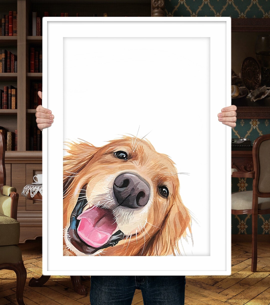 Pet Portrait Pet Portrait Custom Pet Portrait Painting Personalized Pet  Portrait Cartoon Dog Portrait Pet Portrait From Photo 