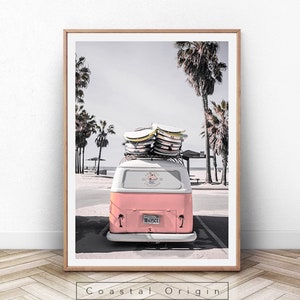 Santa Monica Back Surfer Van Print [Digital Download]