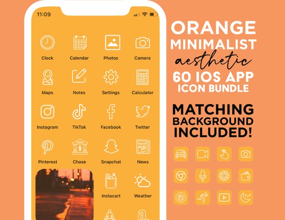 Messenger Icon Aesthetic Orange
