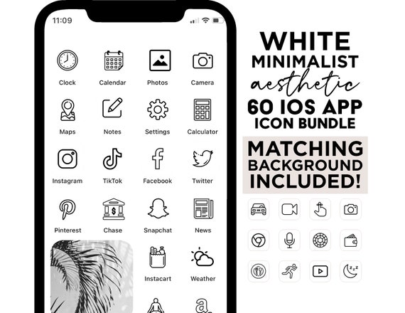 60 White Minimalist App Icons For Ios 14 Iphone App Covers Etsy 60 White Minimalist App Icons For Ios 14 Iphone App Covers Etsy