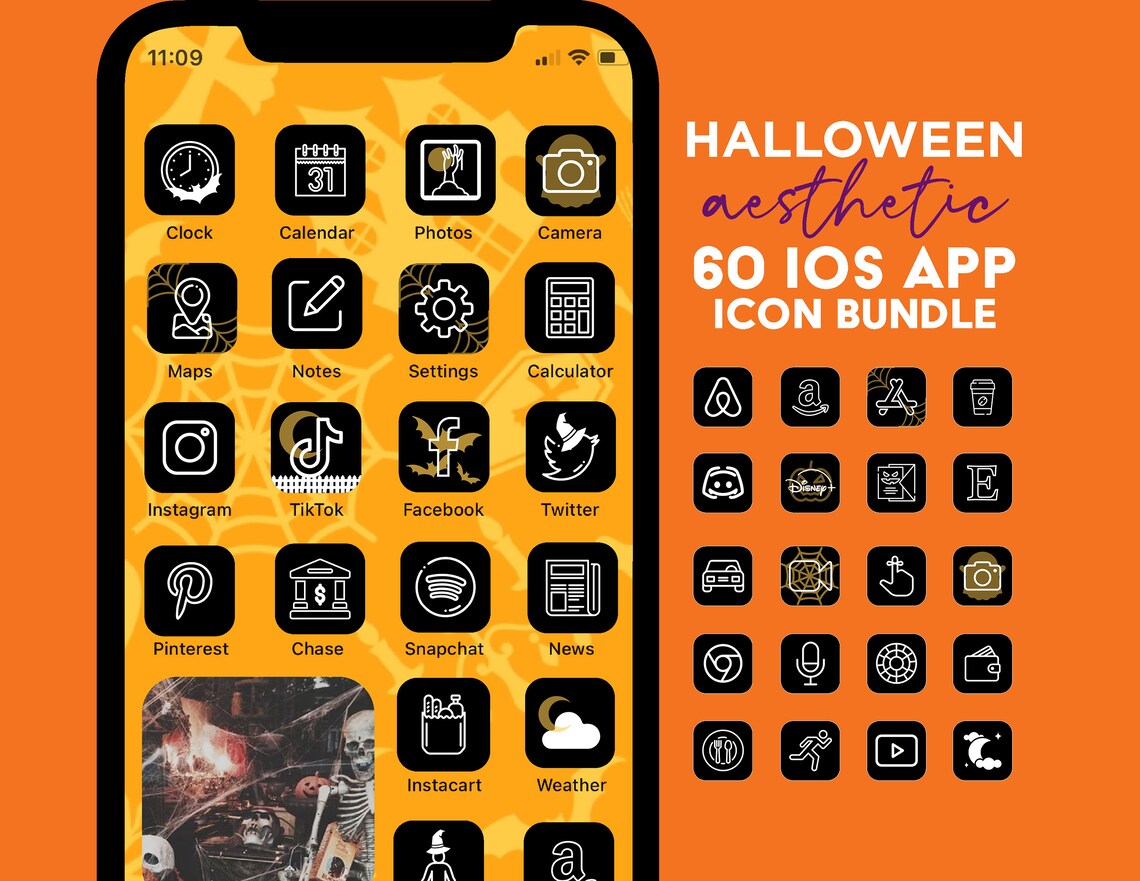 Halloween Aesthetic iPhone App Icons Witch iOS 14 App Icon Halloween Aesthetic iPhone App Icons Witch iOS 14 App Icon