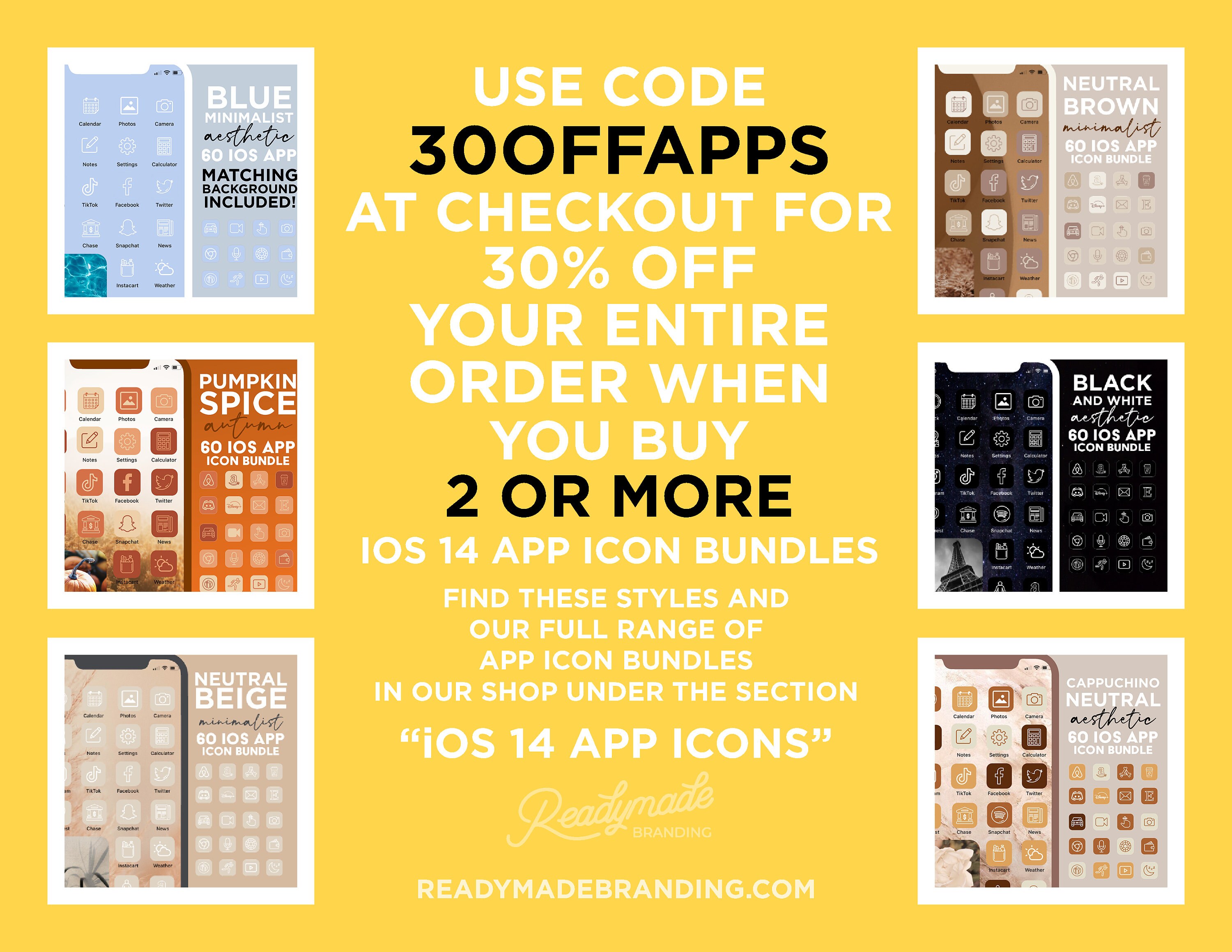 60 Yellow Aesthetic Ios 14 App Icons Ios 14 iPhone Theme Pack of 60