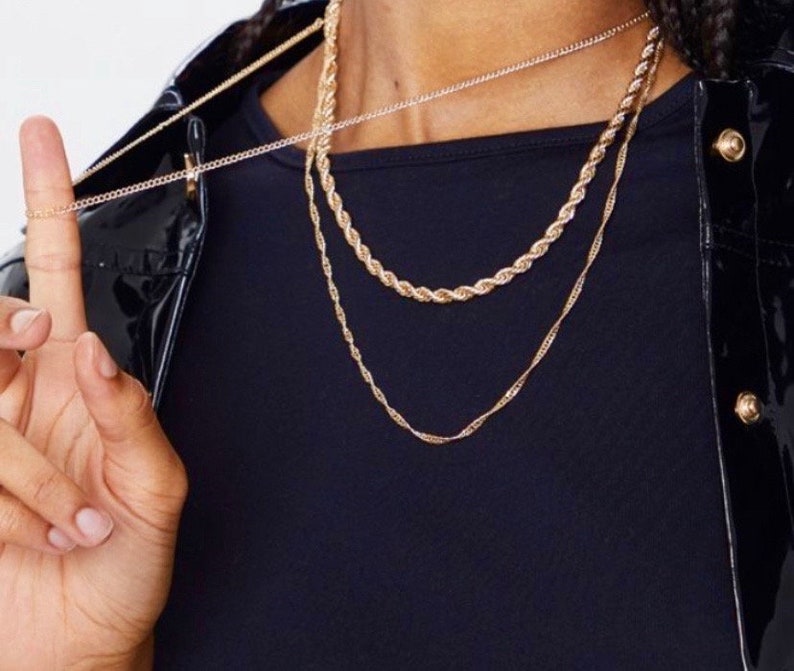18K Gold Filled Curb link Chain