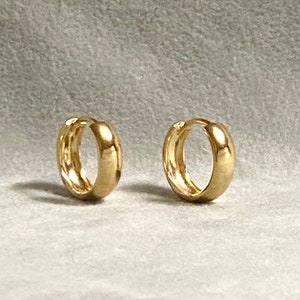 18K Gold Filled Thick Clicker Earrings