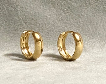 18K Gold Filled Thick Clicker Earrings