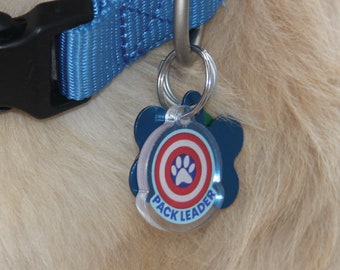 Pack Leader Dog Tag || Pet Tag || Collar Charm || Superhero Pet Gift || Superhero Parody