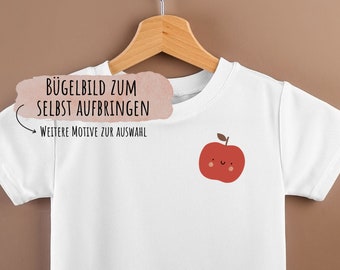 Bügelbild lustiger Apfel/ Kind / Patch / Aufnäher / Bügelmotiv