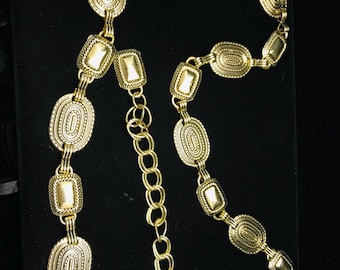 90s Silver Tone Ring Chain Belt | Chaink Link Belt  display picture 3