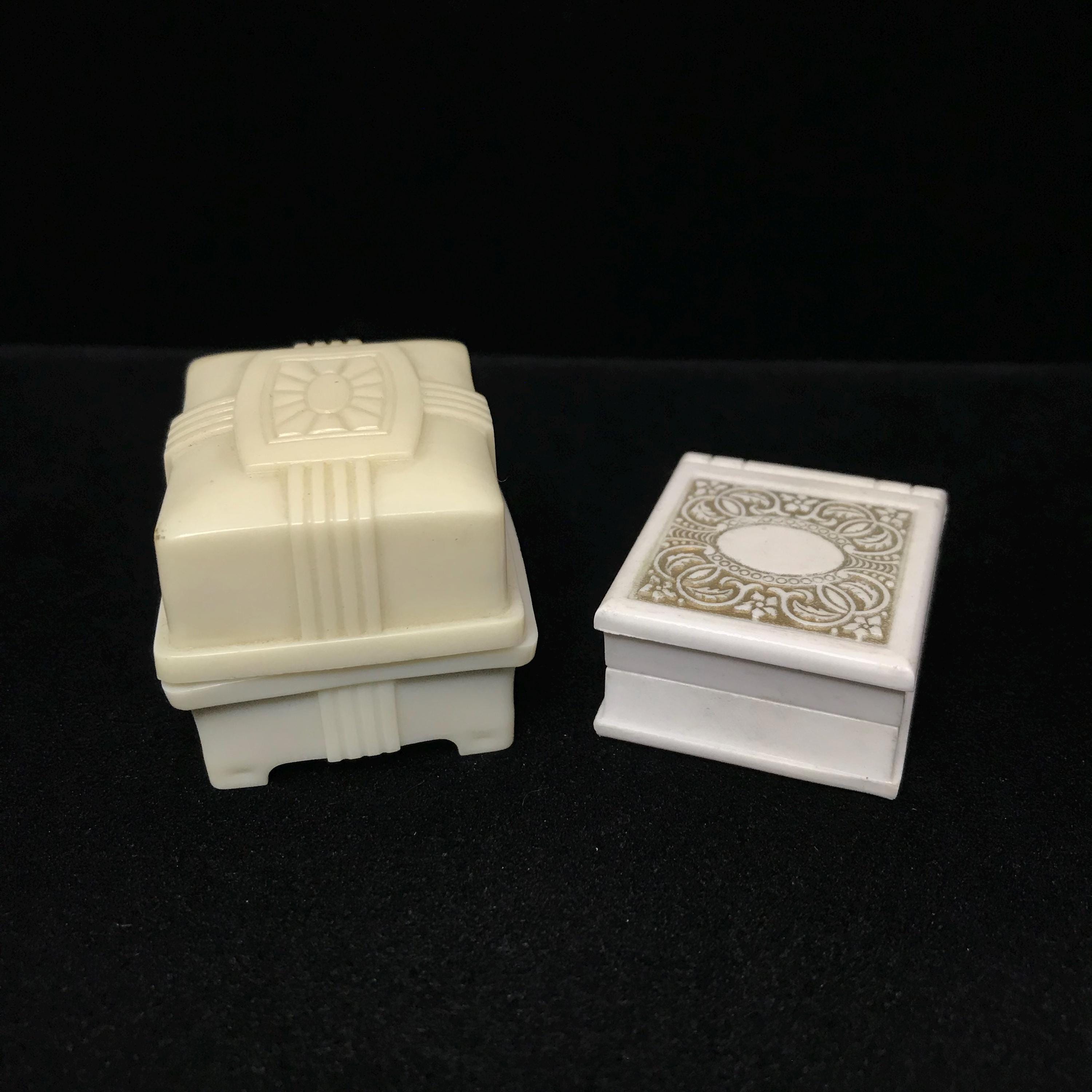 Vintage Art Deco Celluloid Ring Boxes - Lodes O Gold Jewelers PAIR - Etsy