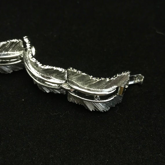 Vintage Lisner bracelet of silver panels//vintage… - image 9