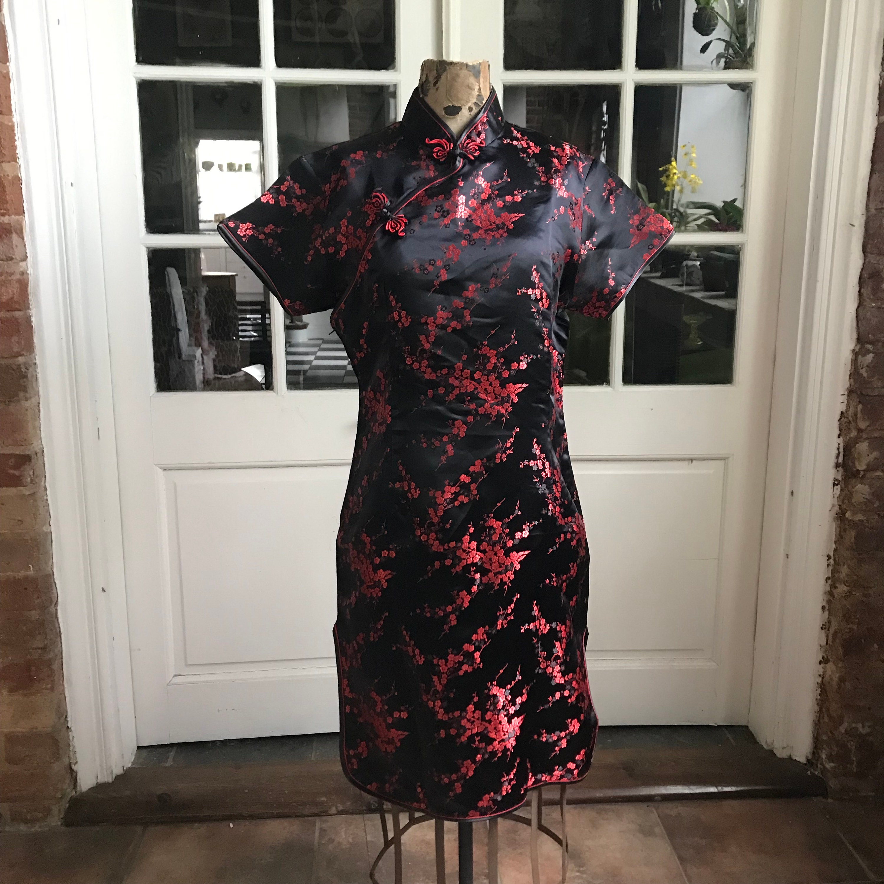 chinese dress black and red Chinese Dress Black Red Hanfu Customized China Style Ancient Martial Kimono Embroidery Traditional Cosplay Costumes Dresses