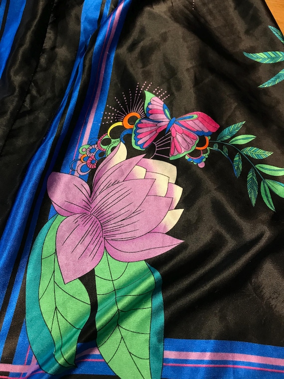 silk halter scarf dress Designer Black Maxi Dress