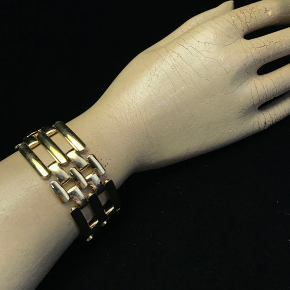 Pair of gold plated chain link bracelets//pair of… - image 5