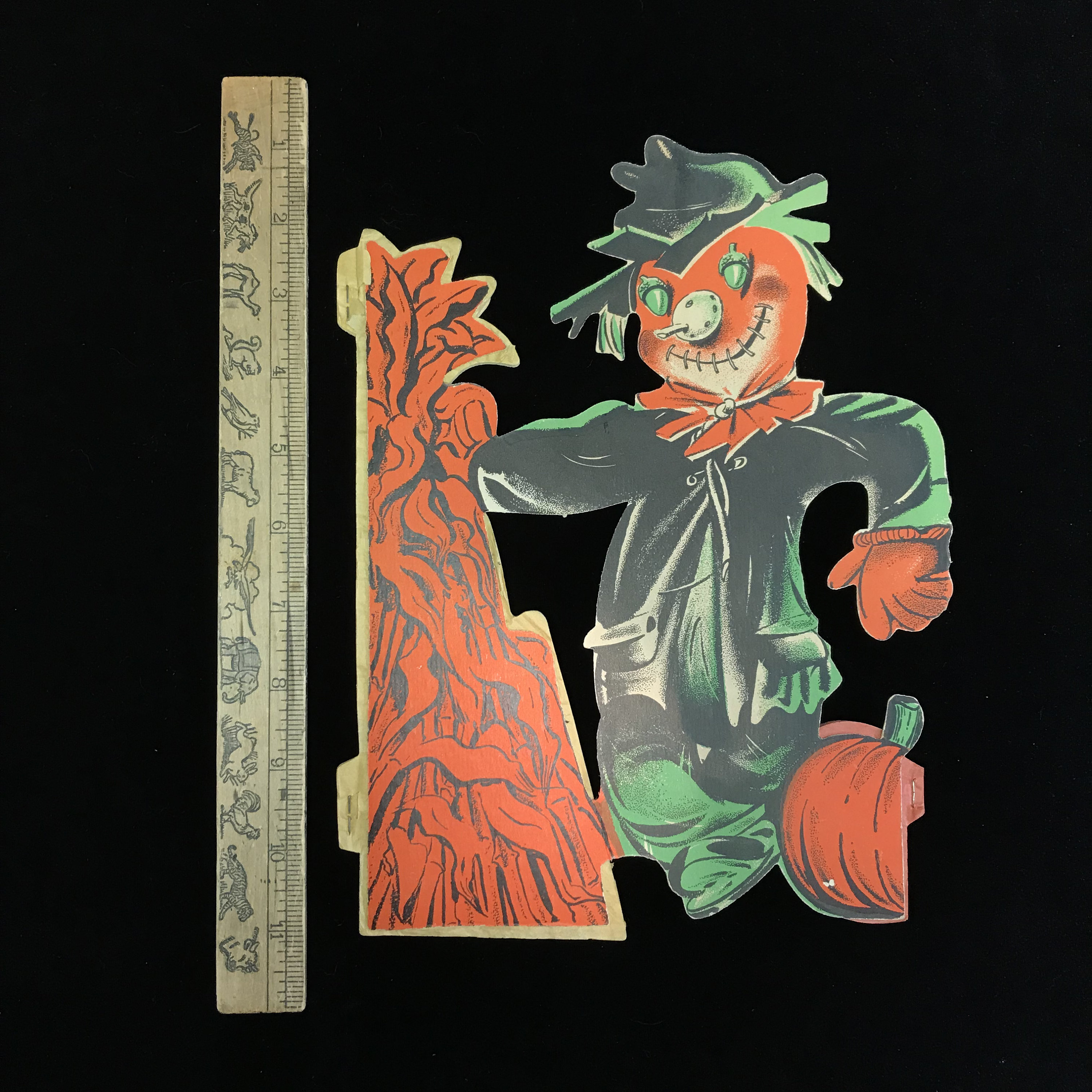 Vintage Halloween Die Cut Scarecrow: 1950s Tissue Decoration - Etsy