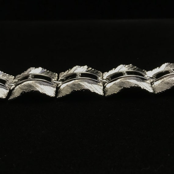 Vintage Lisner bracelet of silver panels//vintage… - image 7