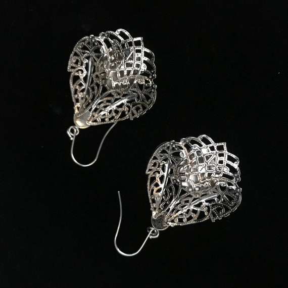 Vintage Eastern Star earrings//vintage enameled E… - image 10