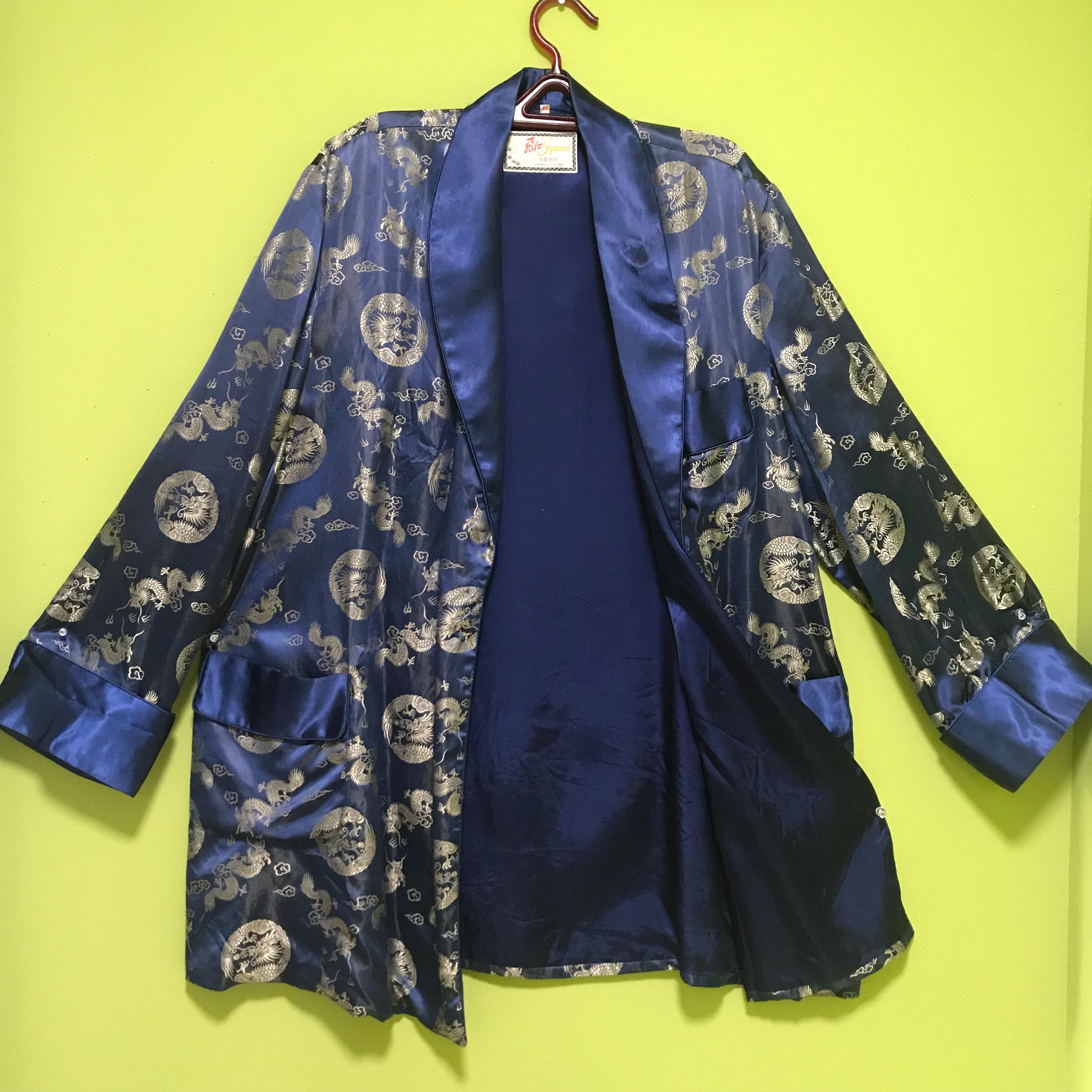 Vintage Silk Smoking Jacket - Etsy