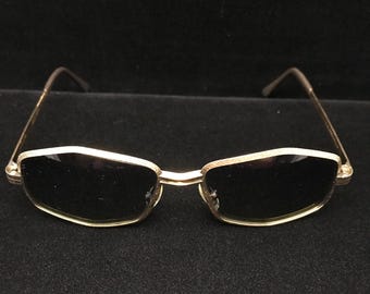 1980’s Revillon Paris Angular Black Sunglasses, Model Rome, Made in France Gold Frame Brown Lens Women\ main image 4