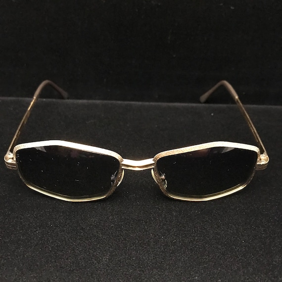 1970’s Vintage French Oversized Black Sunglasses, Deadstock Vintage 1970s/80s French Deadstock Oversize Square Large  main image 2