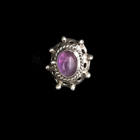 Vintage poison ring//c.1960//Mexican sterling silv