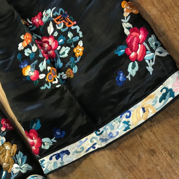 Vintage Chinese pajama pants//LARGE vintage Chine… - image 4