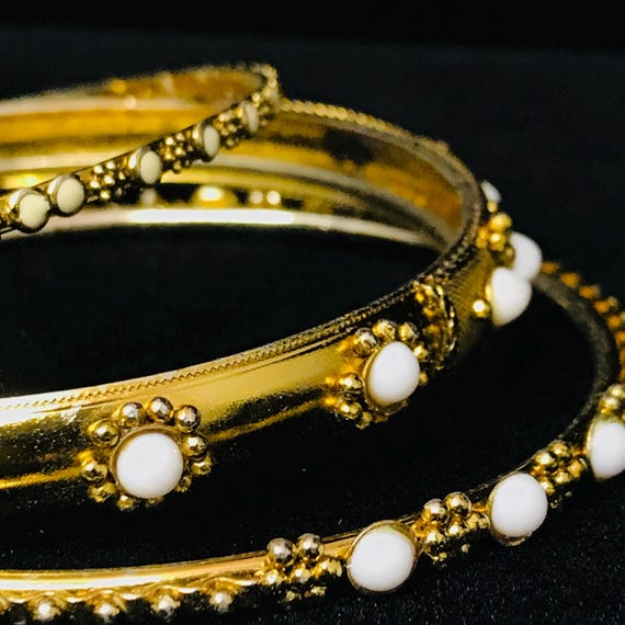 Three India Style Bangle Bracelets - image 2