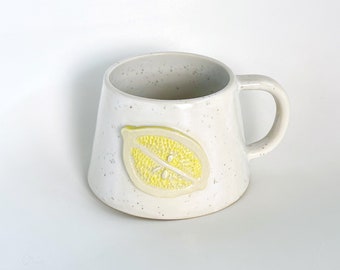 When Life Gives You Lemons Clay Mug (left handed) | Earthen Company