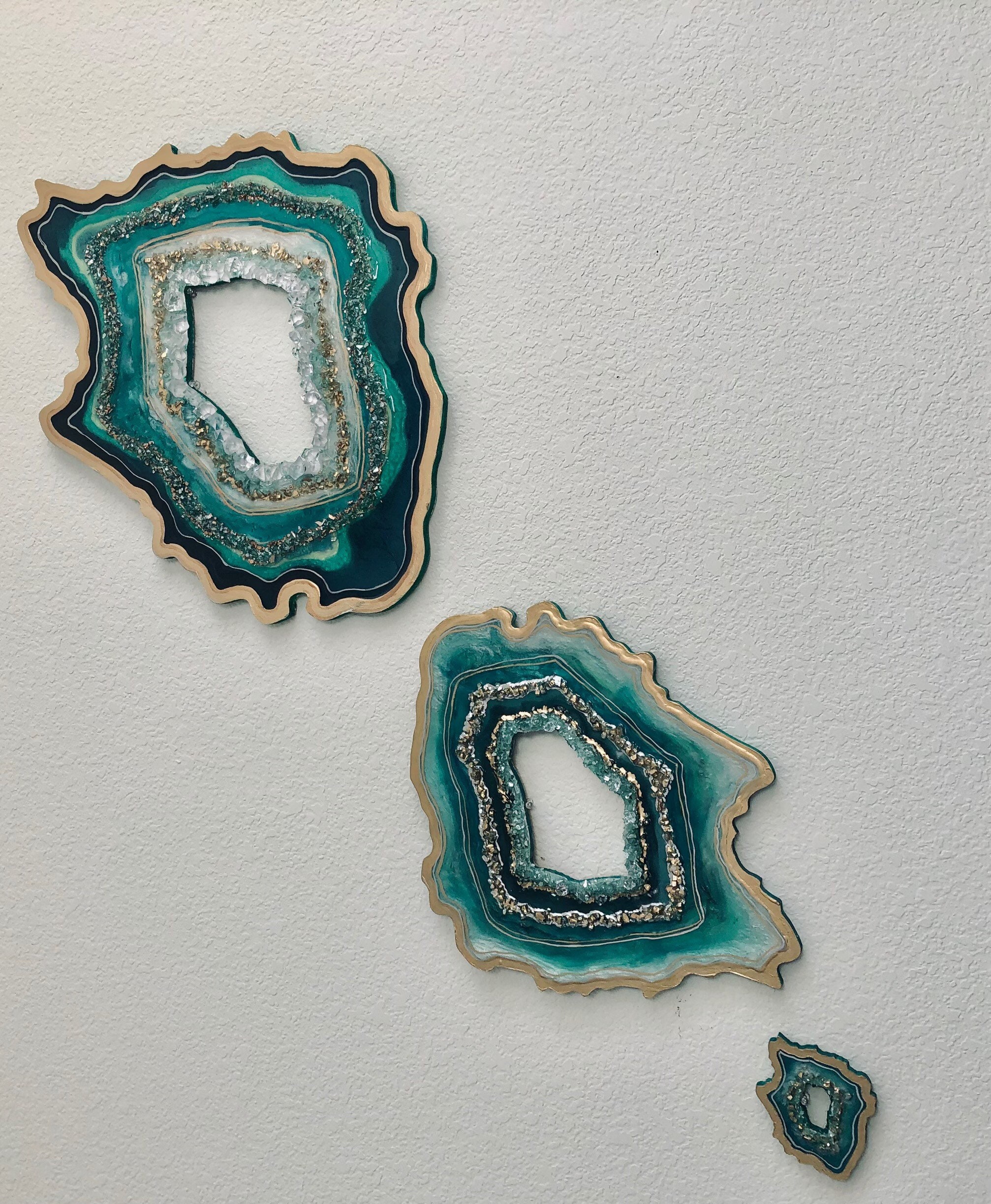 Geode wall art Etsy