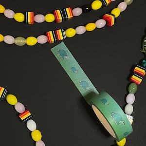 Niedliches Schildkröten Washi Tape / Dekoratives Klebeband für Bullet Journals und Mehr