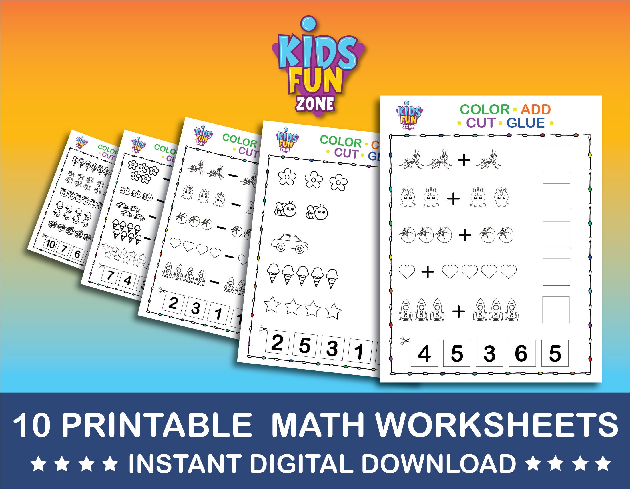 preschool math addition subtraction how to count kindergarten etsy canada