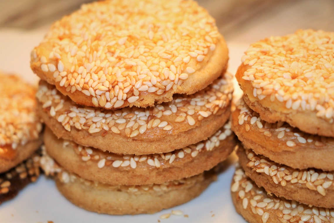 Barazek Cookies Sesame Pistachio Cookies Pistachio Cookies Etsy