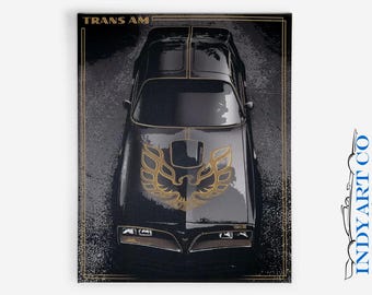 Smokey and The Bandit Trans Am, 1977 Pontiac Trans Am, Canvas Print 16" x 20"