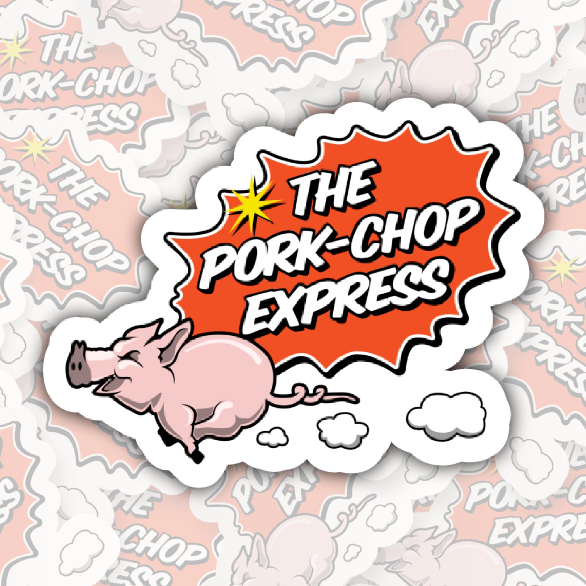 Pork Chop Express STICKER Die Cut Waterproof Vinyl Sticker Etsy