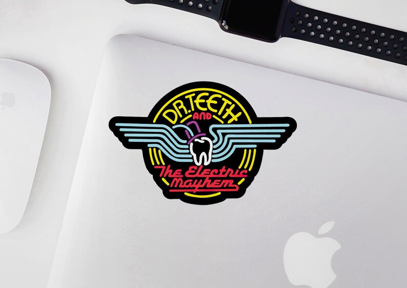 Dr. Teeth and the Electric Mayhem Logo STICKER Die Cut Etsy