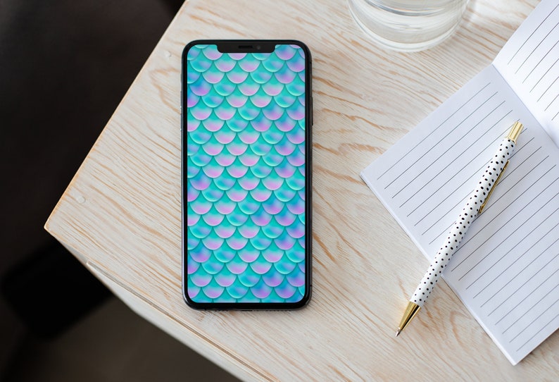 Mermaid Tail Iphone / Android Wallpaper DIGITAL DOWNLOAD - Etsy